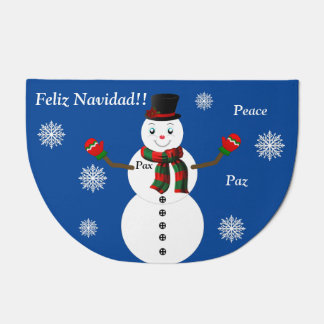 Pax the snowman doormat