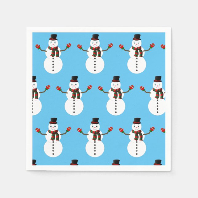 pax the snowman napkins (Front)