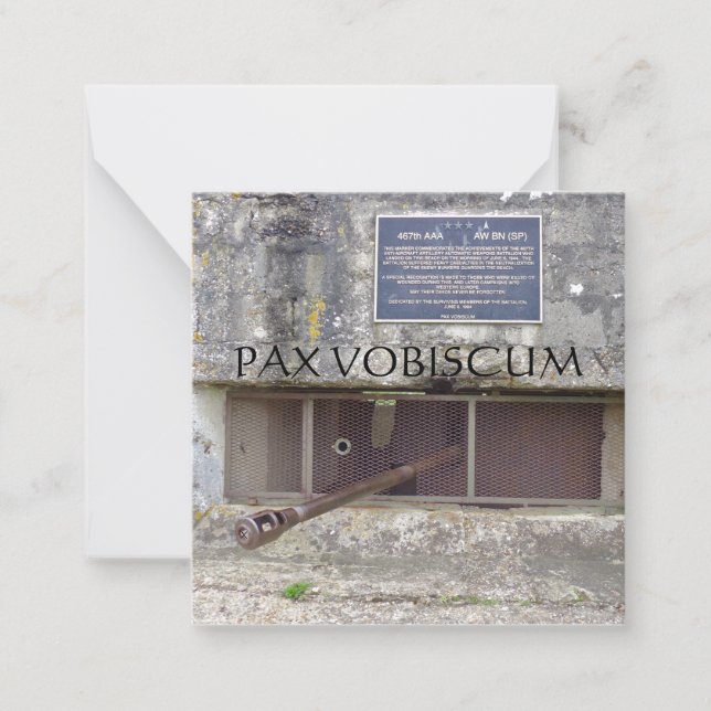 PAX VOBISCUM NOTE CARD (Front)