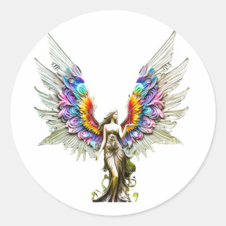 Paxia WindwhisperFairy Classic Round Sticker