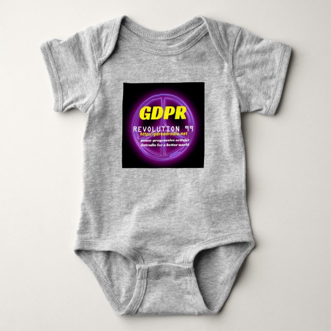 Paxspiration GDPR Baby Football Bodysuit (Front)