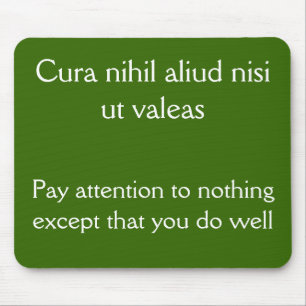 Pay Attention, do well Mouse Pad