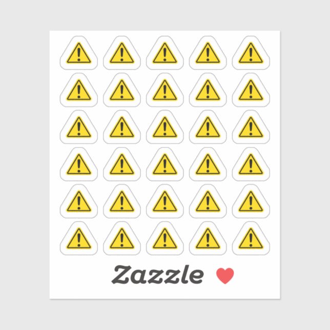 Pay Attention Sign Important Information Calendar Sticker (Sheet)