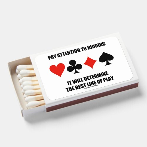 Pay Attention To Bidding Will Determine Best Line Matchboxes