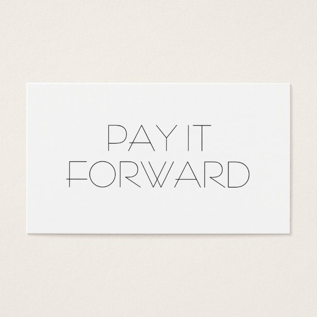 PAY IT FORWARD (Front)