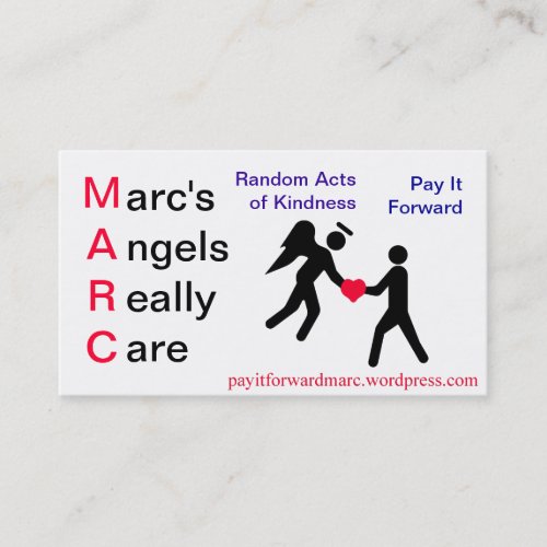 Pay it Forward business card