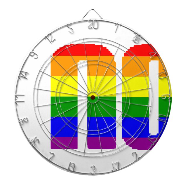 pay it no mind dartboard with darts (Front)