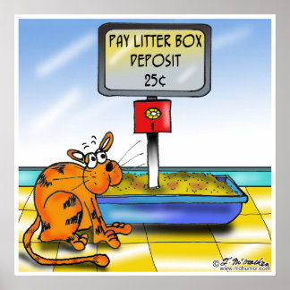 Pay Litter Box Poster