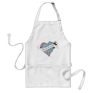 Pay love with love illustrated Portuguese proverb  Adult Apron