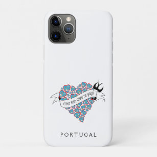 Pay love with love illustrated Portuguese proverb  iPhone 11 Pro Case
