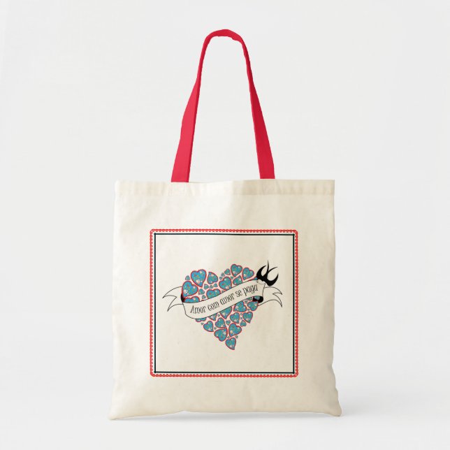 Pay love with love illustrated Portuguese proverb  Tote Bag (Front)
