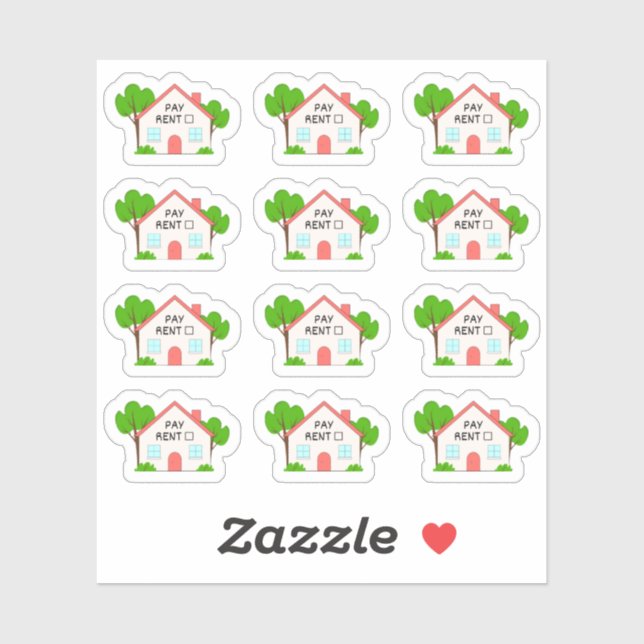 Pay Rent Budget Financial Tracker Bujo Planner  Sticker (Sheet)