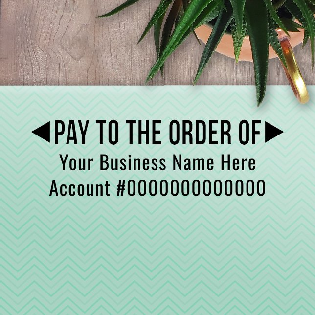 Pay to the Order Of Basic Office or Business Bank Self-inking Stamp (Creator Uploaded)