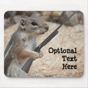 Payback Squirrel Customizable Mousepad by poozybear at Zazzle