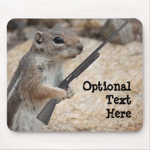 Payback Squirrel Customizable Mousepad