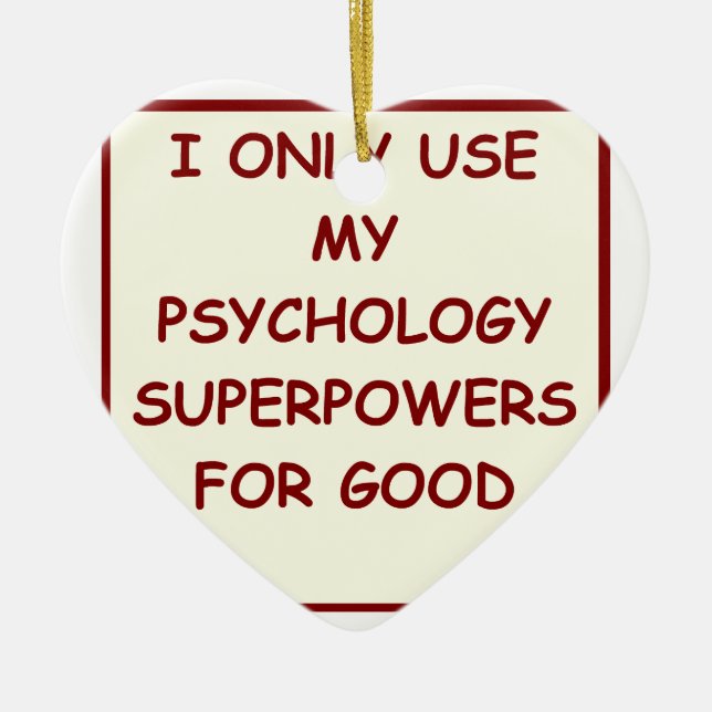 paychology psychologist ceramic ornament (Front)