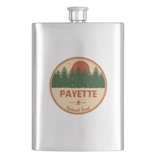Payette National Forest Flask (Front)