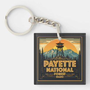 Payette National Forest Idaho Keychain