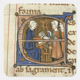 Paying taxes square sticker