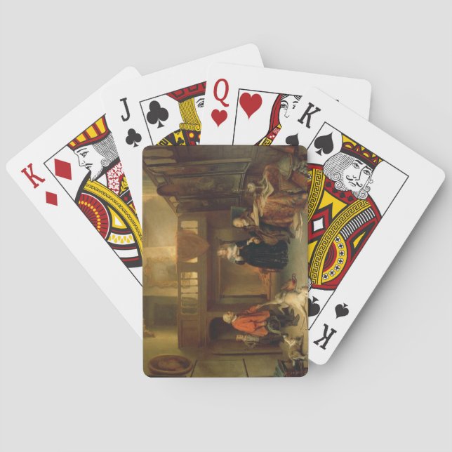 Paying the Tithe (oil on panel) Poker Cards (Back)