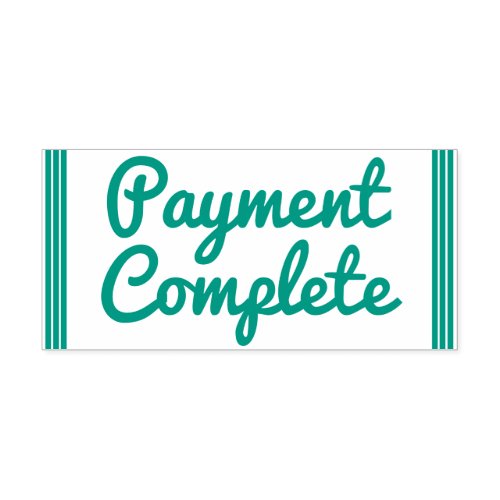 Payment Complete Rubber Stamp