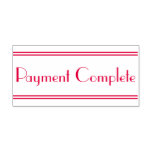 [ Thumbnail: "Payment Complete" Rubber Stamp ]