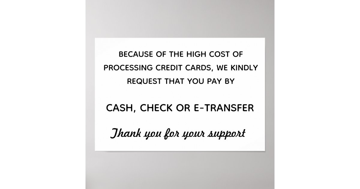 Payment method poster