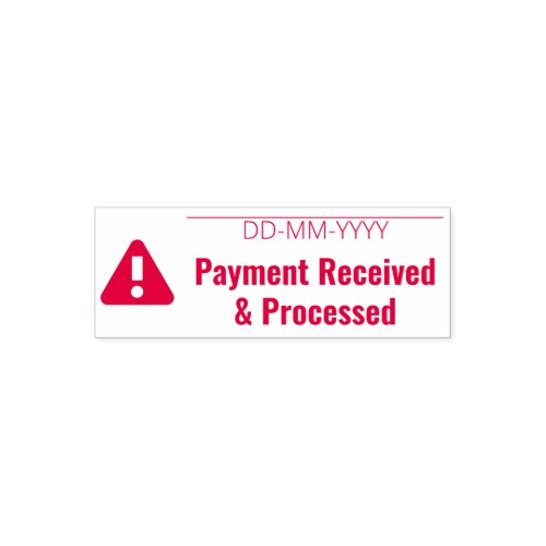 Payment Received  Processed  Alert Icon Self_inking Stamp