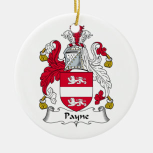Payne Family Crest Ceramic Ornament