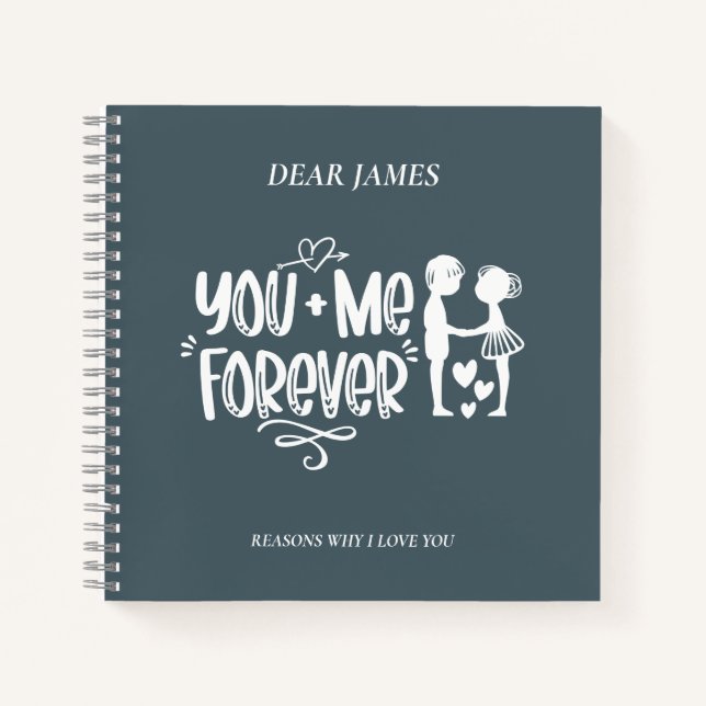Payne's Gray Reasons Why I Love You Notebook (Front)