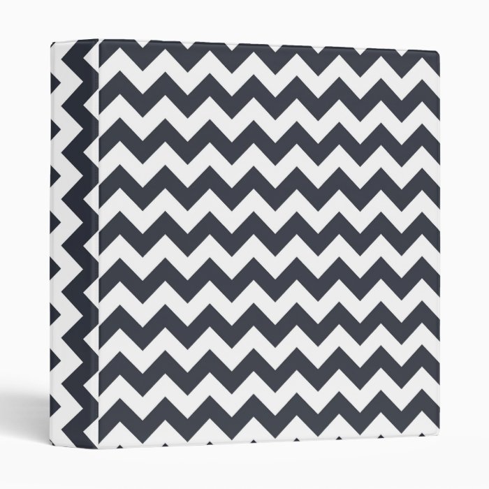 Paynes Grey Chevron Binders