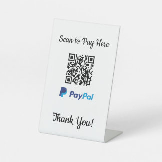 Paypal mobile payment | Scan To Pay Pedestal Sign