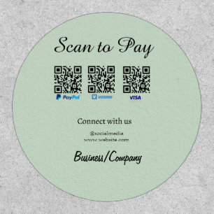 paypal venmo visa card scan to pay QR social media Patch