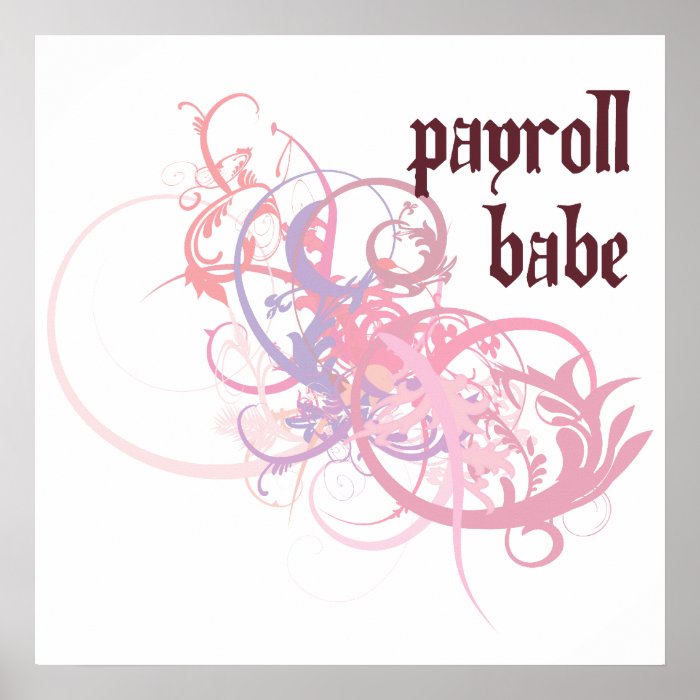 Payroll Babe Print