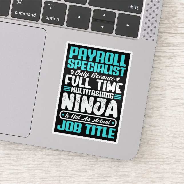 Payroll Specialist Job Title Profession Skills Sticker (Detail)