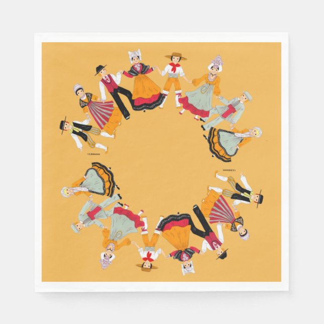 Pays de Loire, France Napkins (Front)