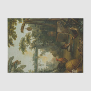 Paysage Rustique by Jean-Baptiste Huet Tissue Paper
