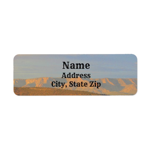 Payson Arizona Landscape Photo Southwest Mountains Label (Front)