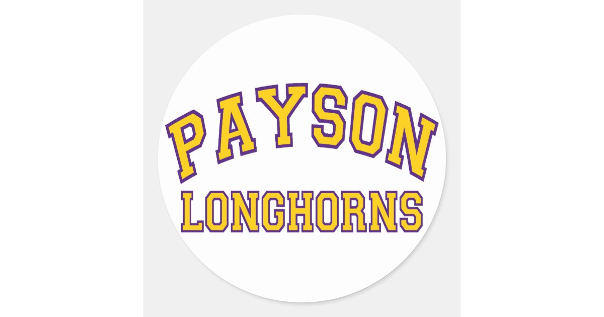 Payson Longhorns Classic Round Sticker | Zazzle