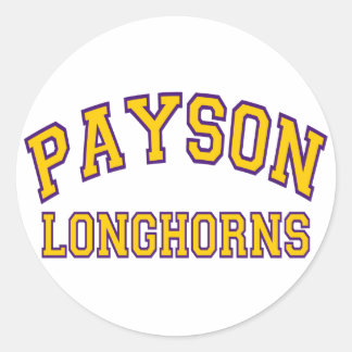 Payson Longhorns Classic Round Sticker