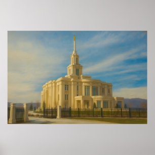 Payson Utah Temple Painting™ LDS Wall Art Poster