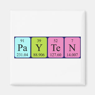 Payten periodic table name magnet