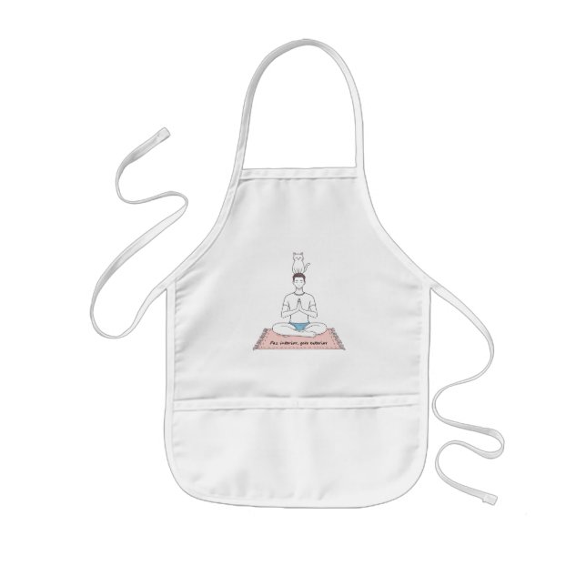 Paz Interior, Gato Exterior Kids' Apron (Front)