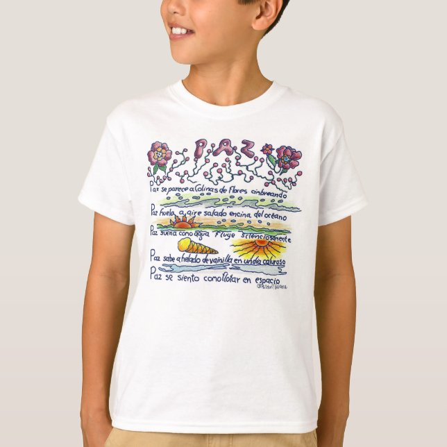 Paz, peace shirt (Front)