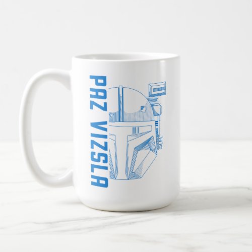 Paz Vizsla Helmet Line Art Coffee Mug