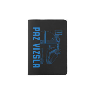 Paz Vizsla Helmet Line Art Passport Holder