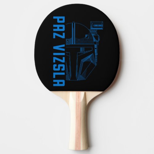 Paz Vizsla Helmet Line Art Ping Pong Paddle