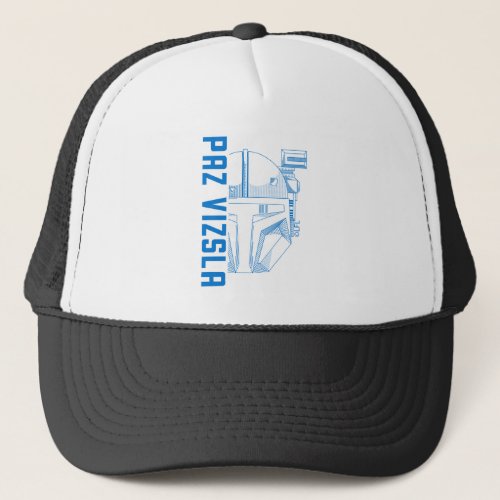 Paz Vizsla Helmet Line Art Trucker Hat
