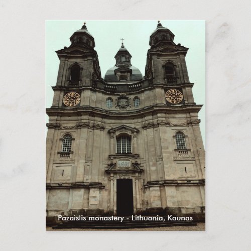 Pazaislis monastery  postcard