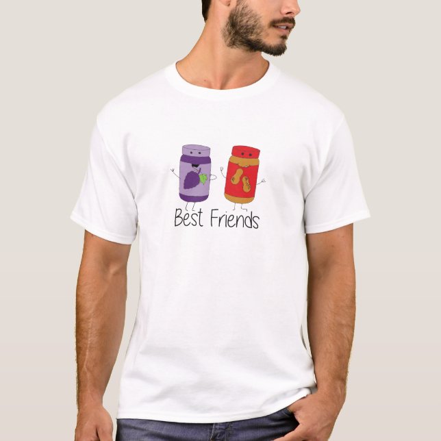PB and J Best Friends Pb and J BFF Drawing T-Shirt (Front)